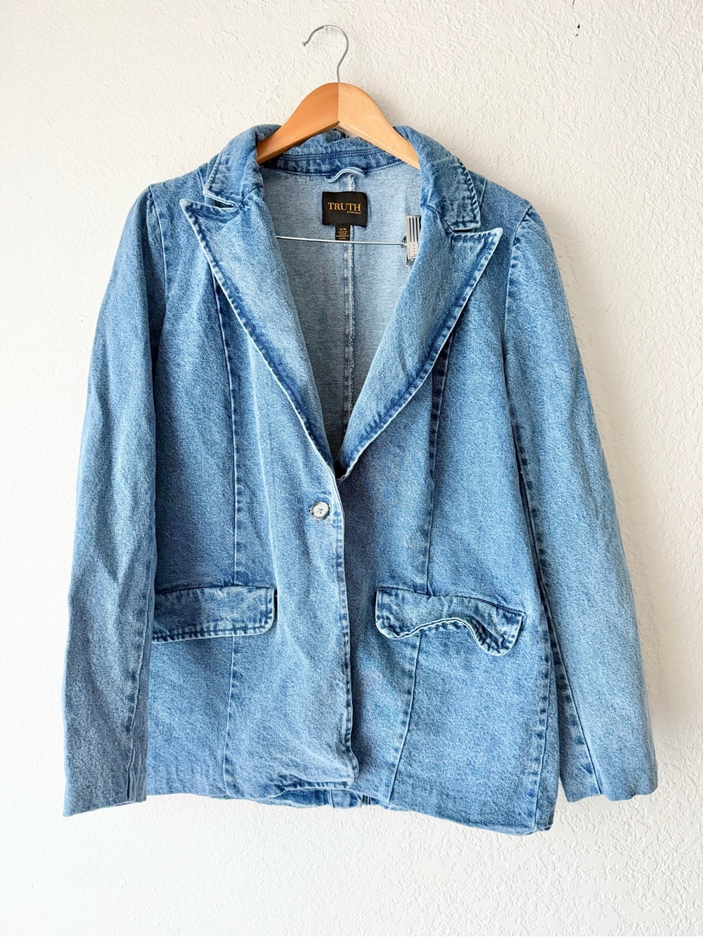 Truth Republic Medium Wash Denim Blazer Sz M